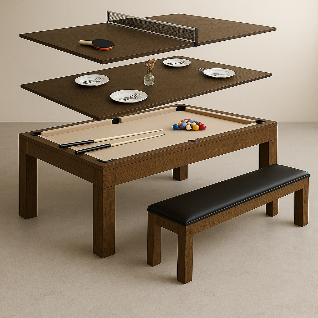 4-in-1 Pool Tables: The Best Combo for Air Hockey, Ping Pong & Billiards
