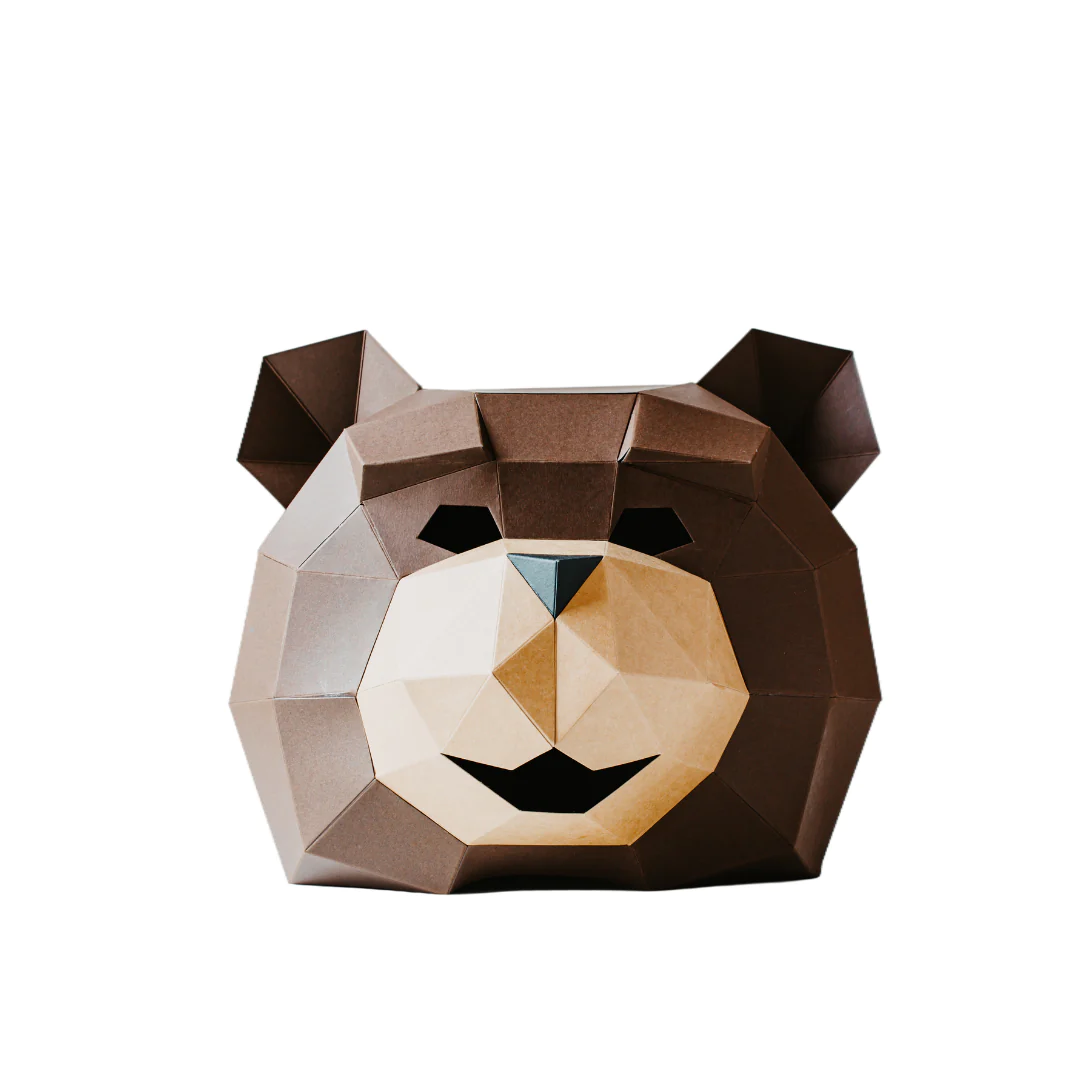 Cardboard Bear Mask