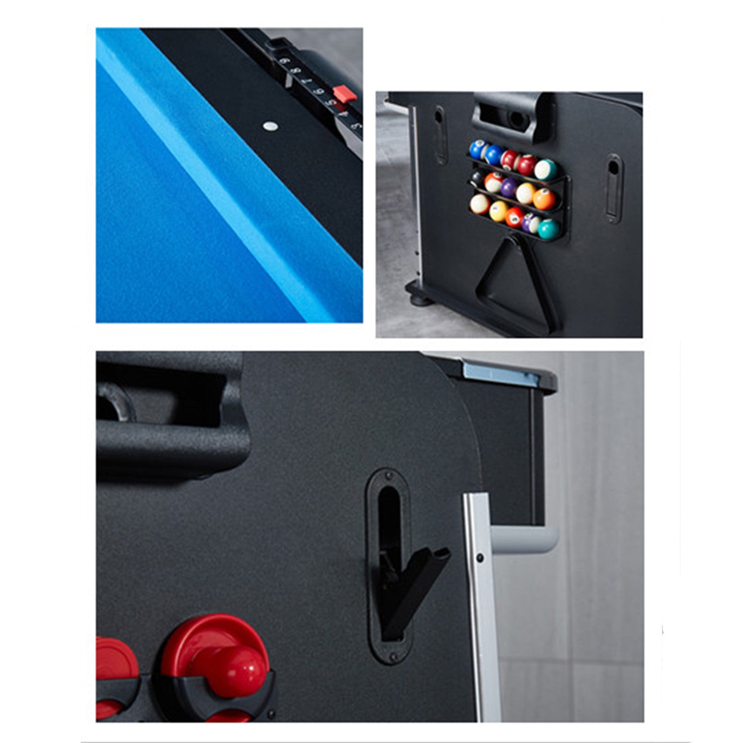 7FT 4IN1 Convertible Pool Table-Green