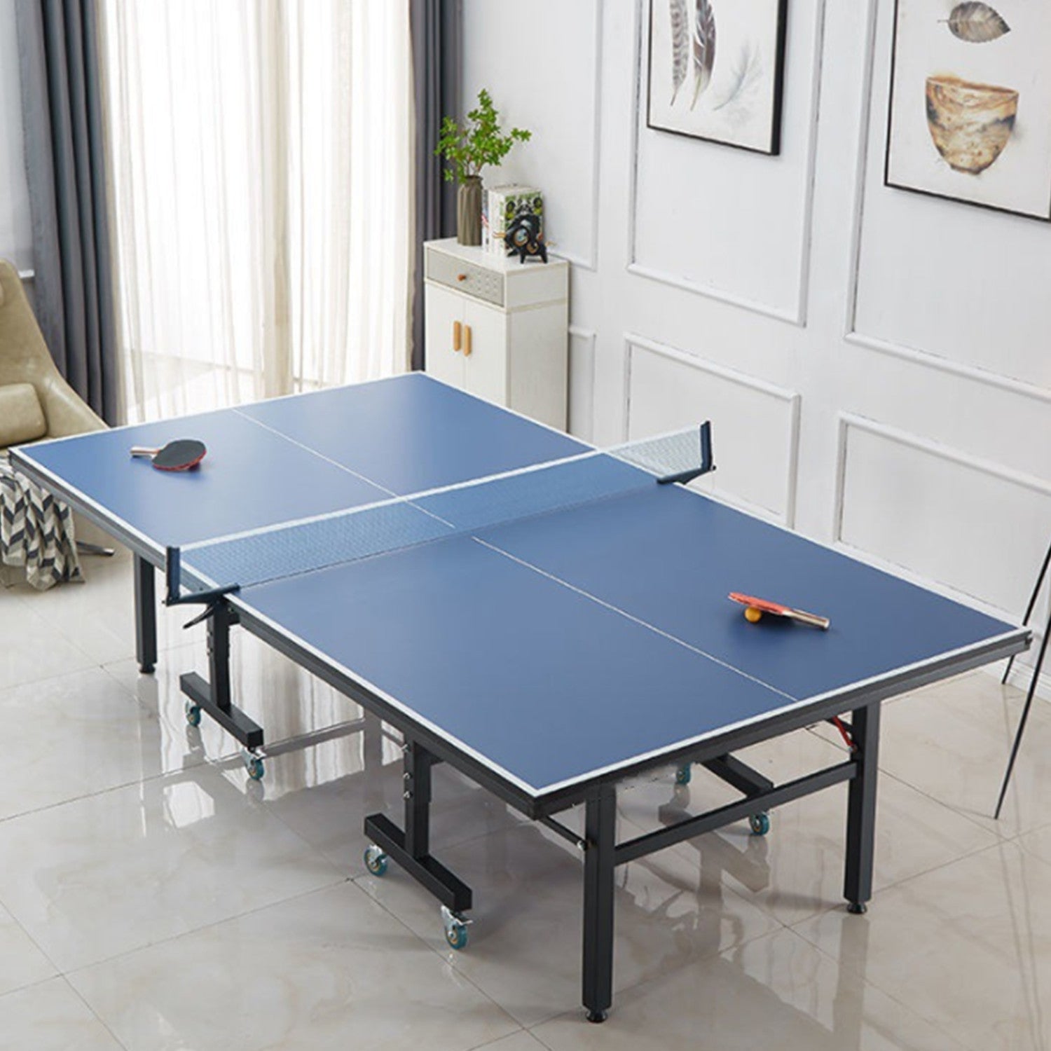 UXUAN SPORTS Indoor Elite Series 16mm Table Tennis Table|10-Minute Assembly