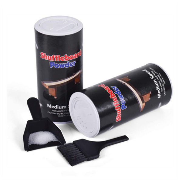 Shuffleboard Sand & Wachs Set - 4 Dosen Mit Besen Und Kehrschaufel Für Perfektes Gleiten
