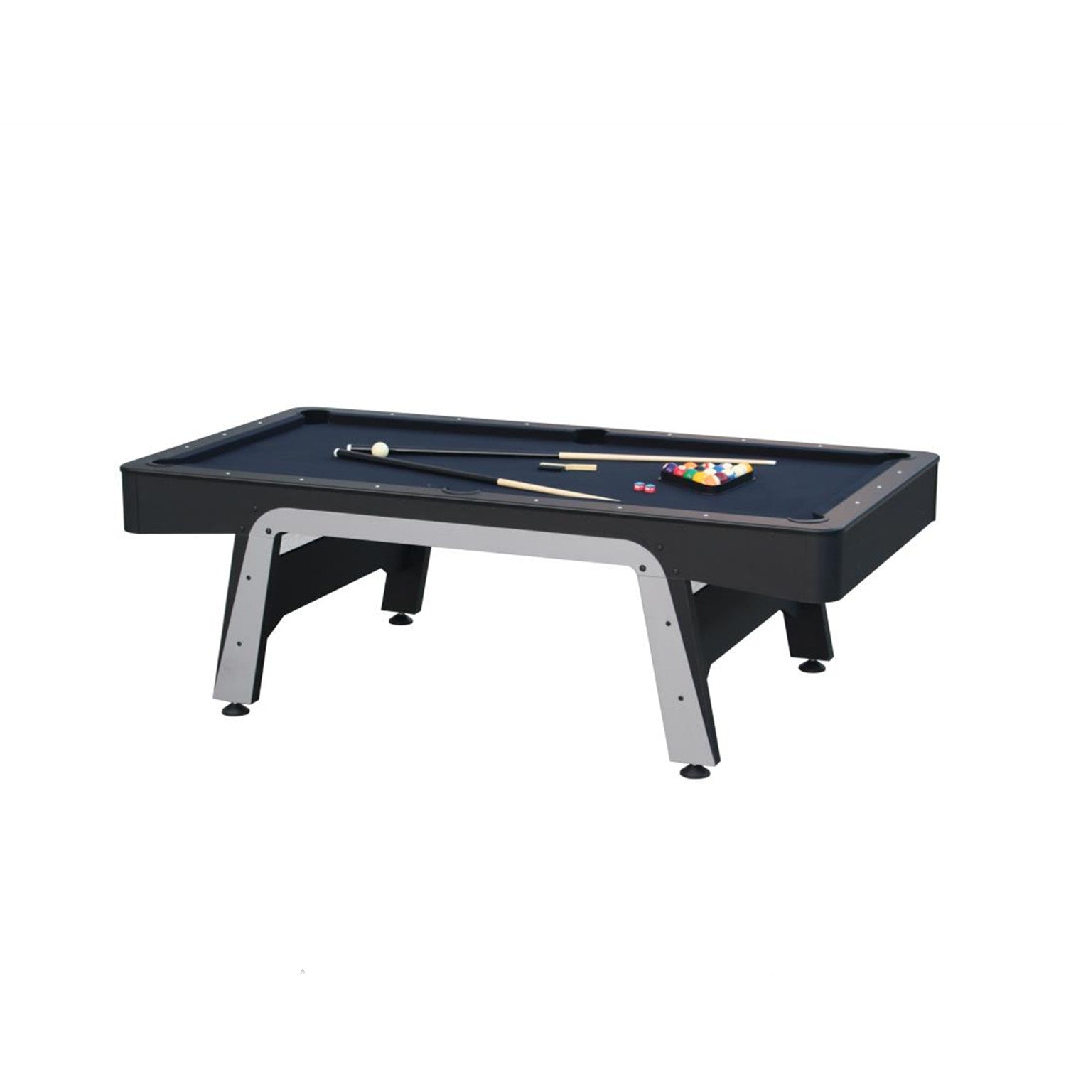 StarTrek 3IN1 Pool Table-8FT Black/Top Storage