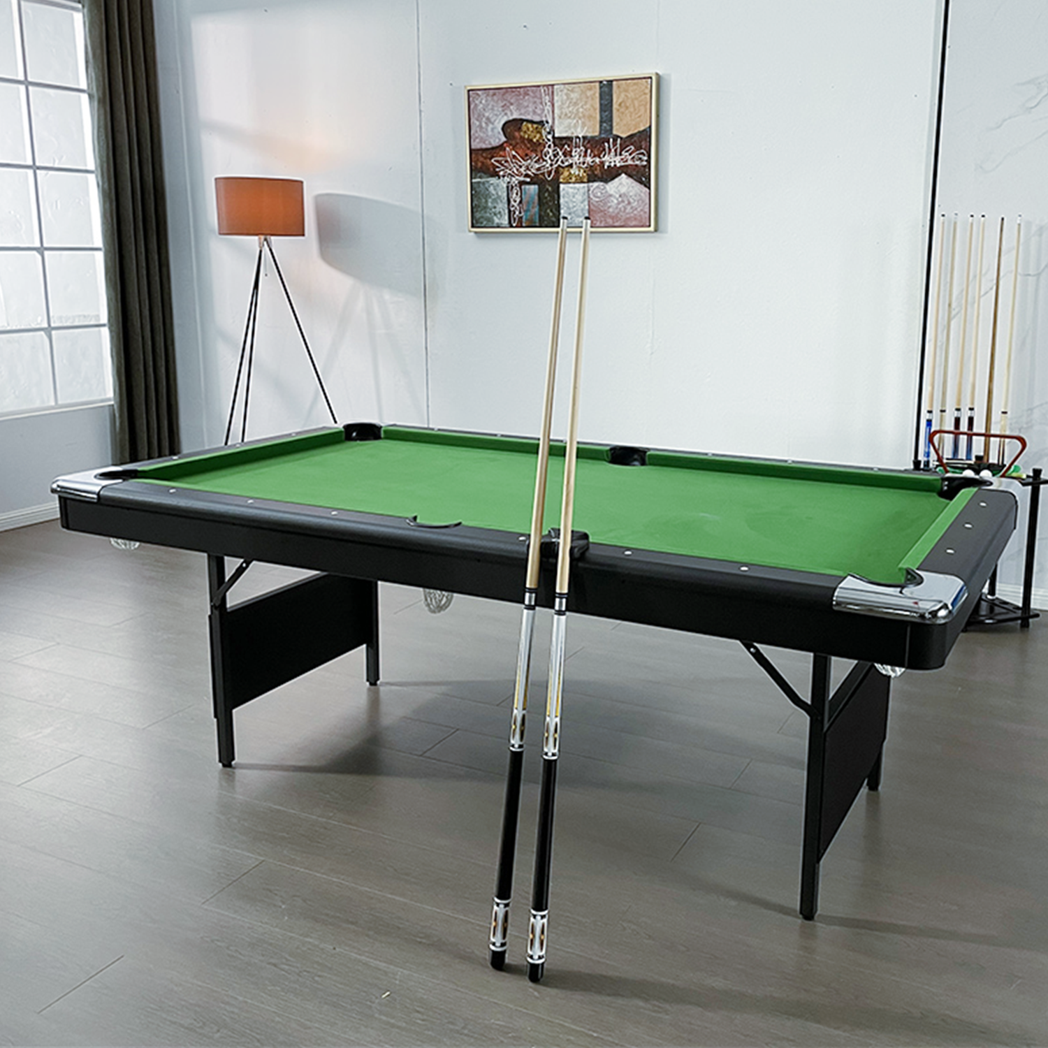 Portable Pool Cue Rack