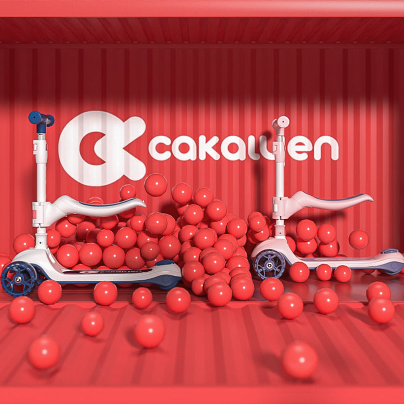 Cakalyen Ice Cream Foldable 2 in 1 Kids Scooter 3 Light-Up Wheels