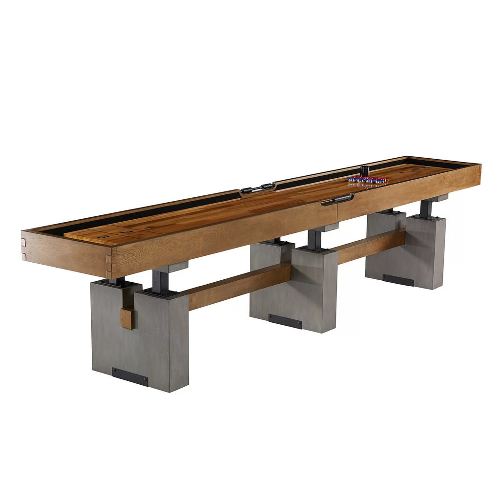 Are you looking for the perfect addition to your basement or game room? Look no further than a premium quality shuffleboard table