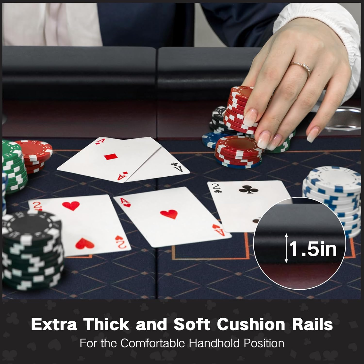 10-Player Foldable Poker Table-Uxuan Sports