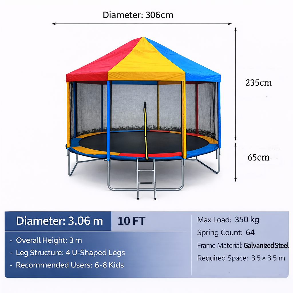 SKYJUMP Colorful Kids Trampoline - Uxuan Sports