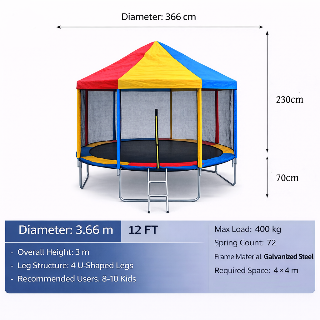 SKYJUMP Colorful Kids Trampoline - Uxuan Sports