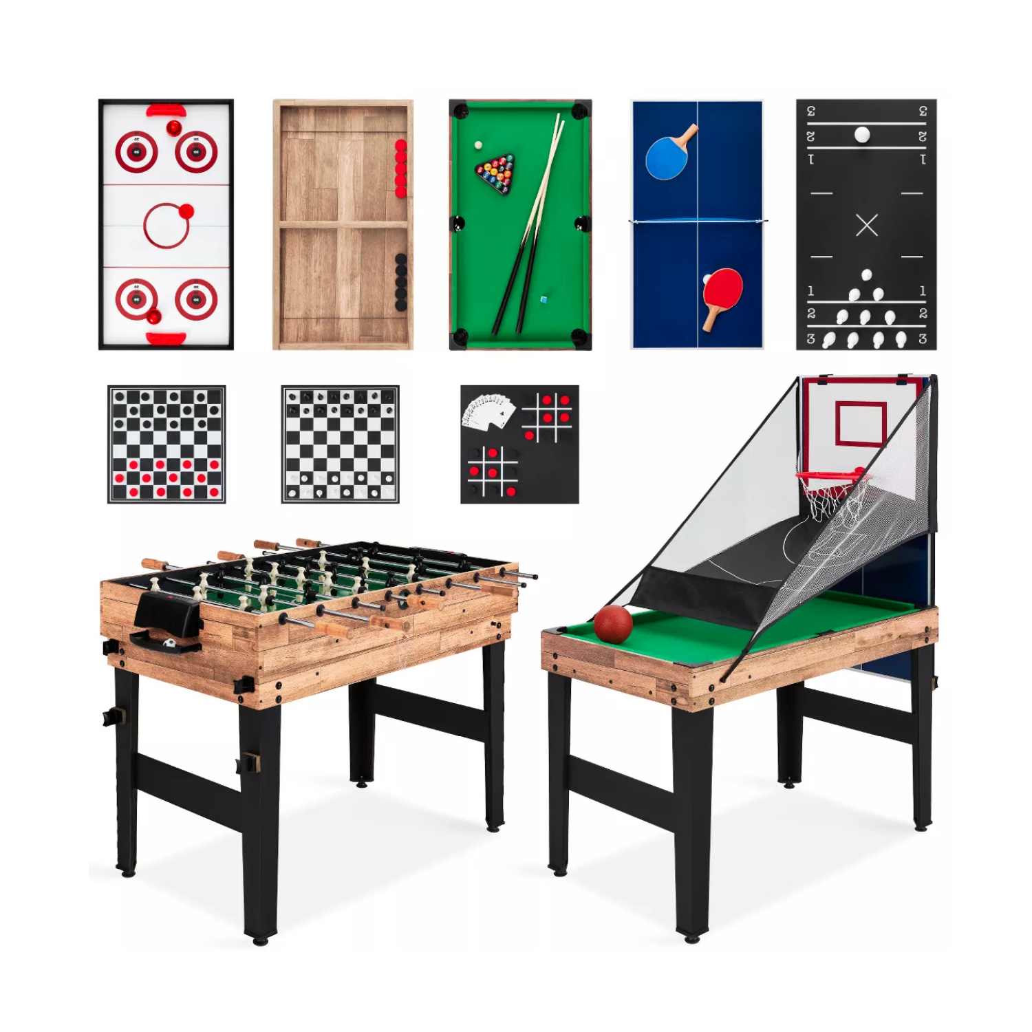 4FT 13IN1 Multi Game Table Kids Entertainment Uxuan Sports 4ft 13in1 multi game table kids entertainment uxuan sports