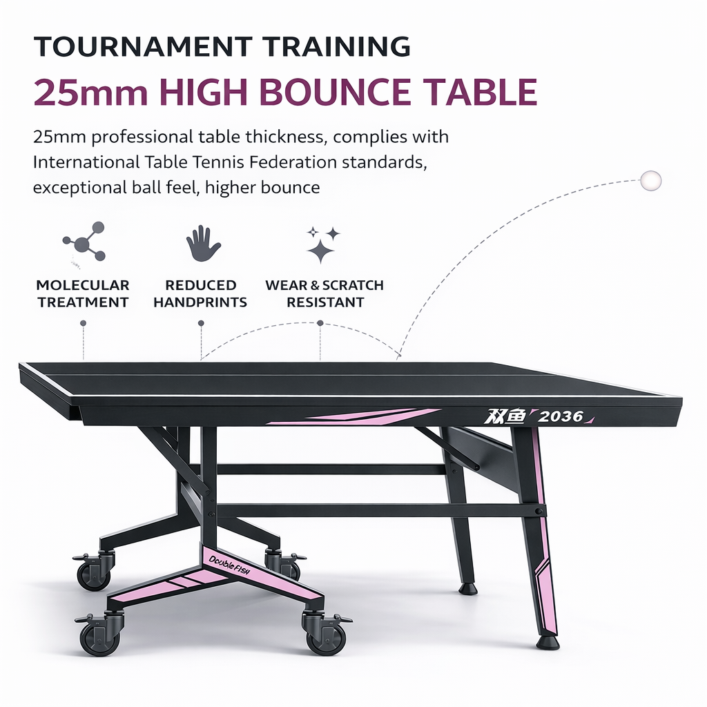 25mm Table Tennis Table-2036 Double Fish