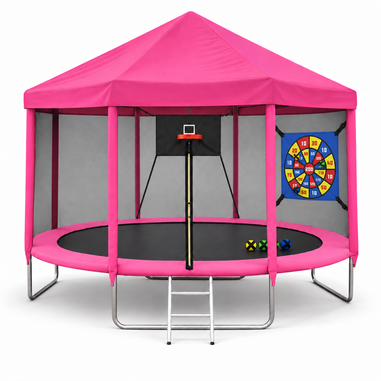 10FT SKYJUMP Trampoline(Pink) - Uxuan Sports