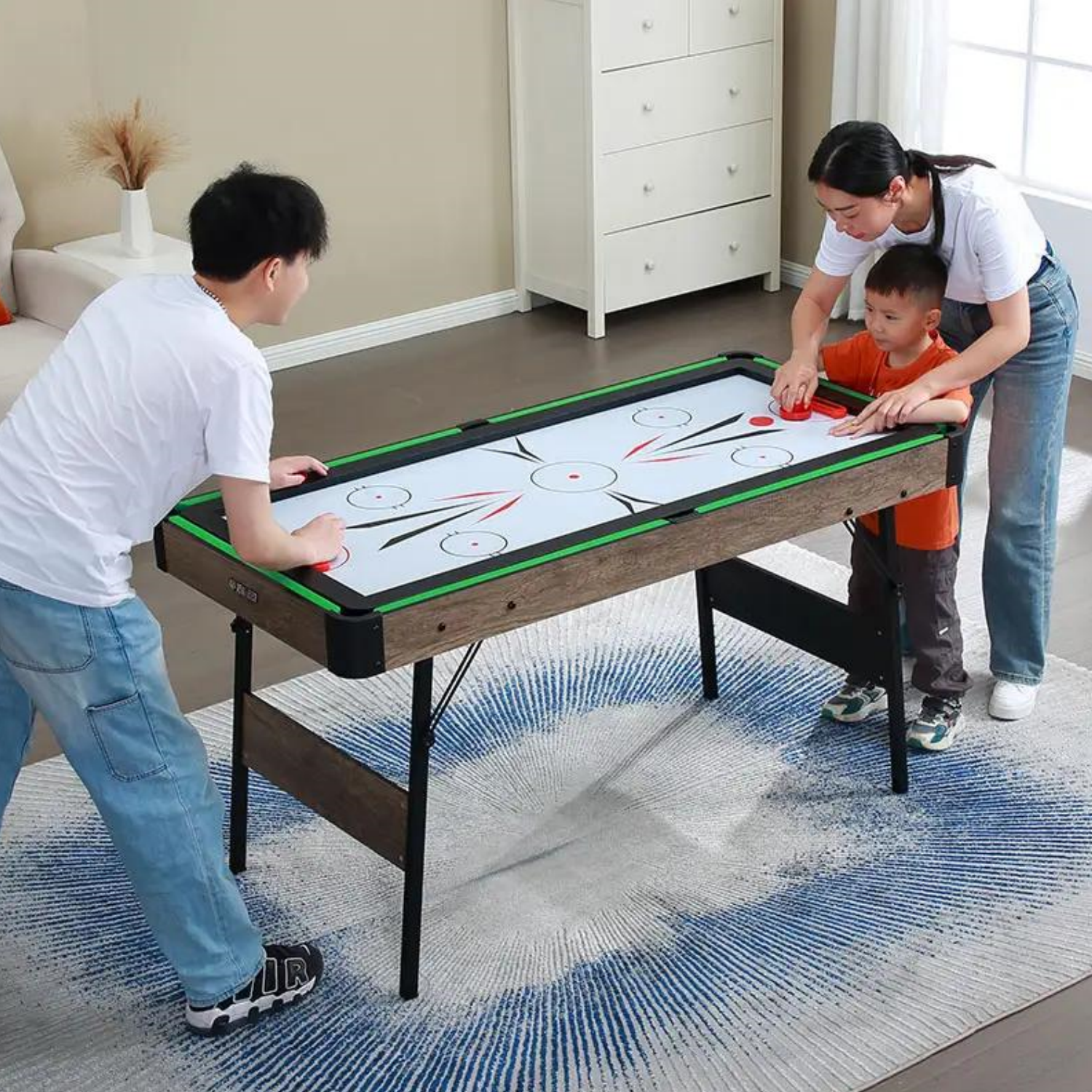 5FT 3IN1 Game Table | Pool Table/Table Tennis/Hockey