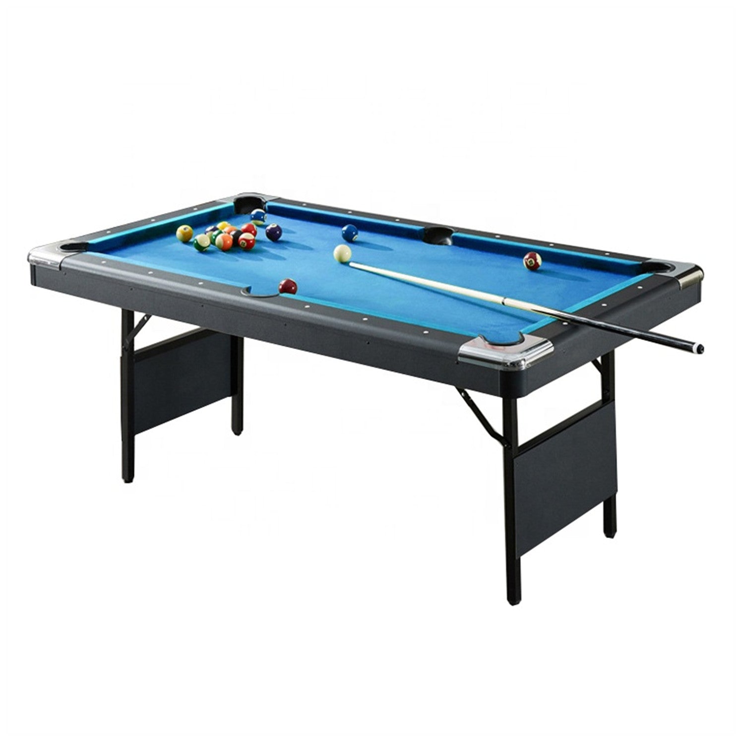 6FT Foldable Pool Table-Andorra|No Assembly Required (Blue)