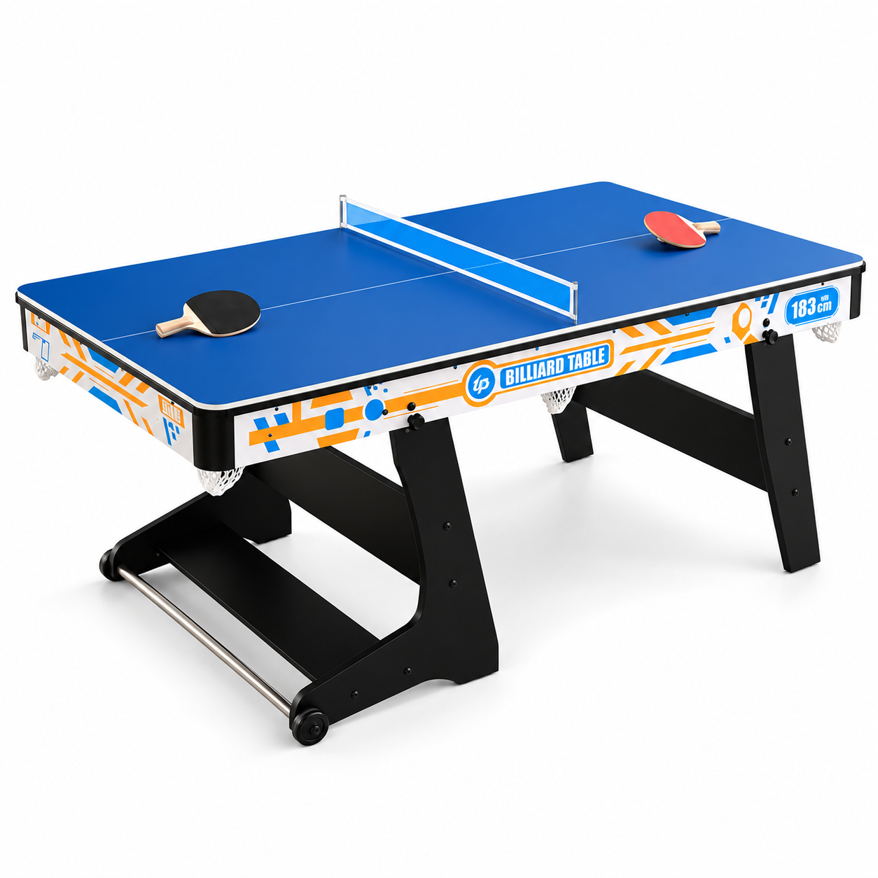 6FT Folding Pool Table 3-in-1 with Table Tennis & Dining Top – Rally
