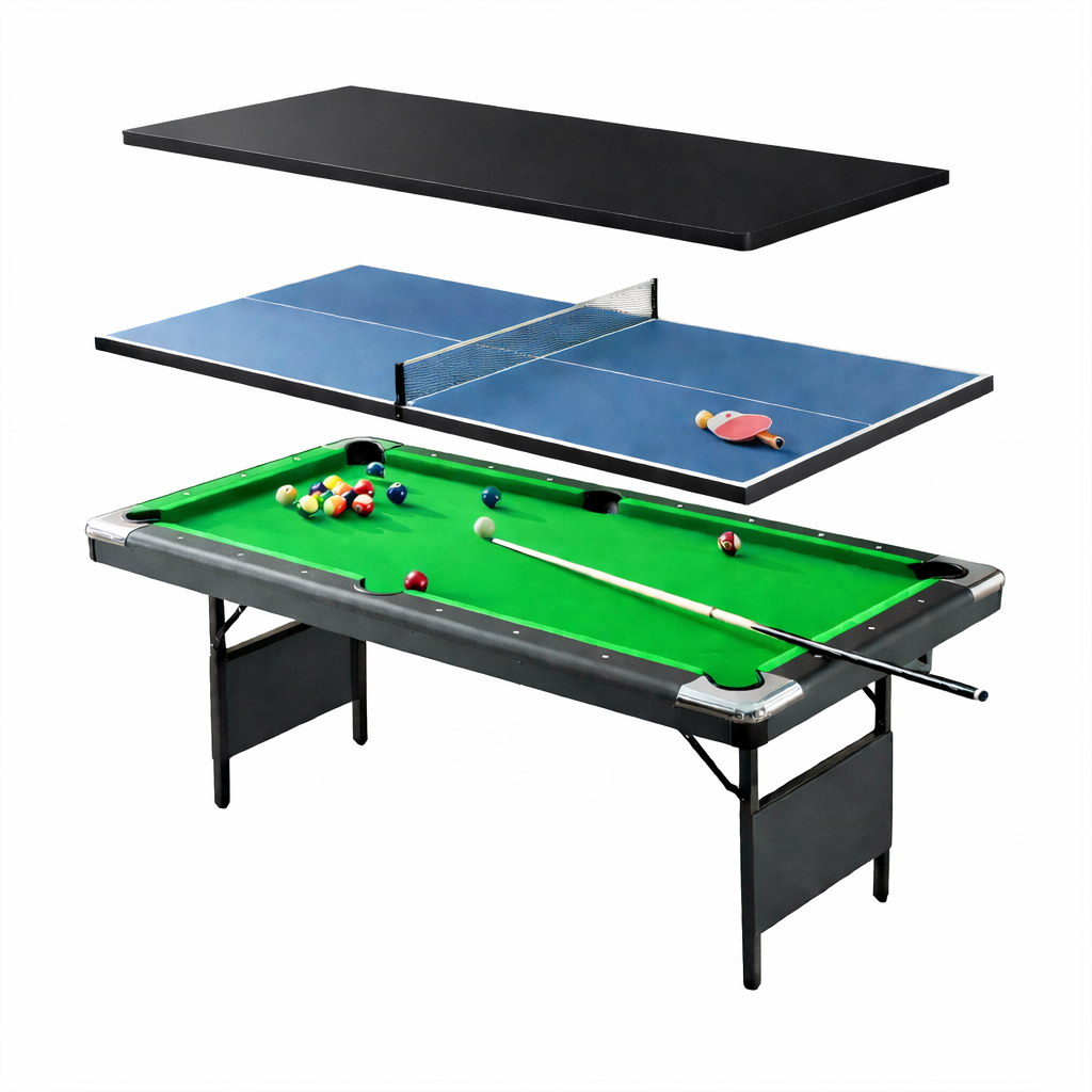 6FT Foldable Pool Table-Andorra|No Assembly Required