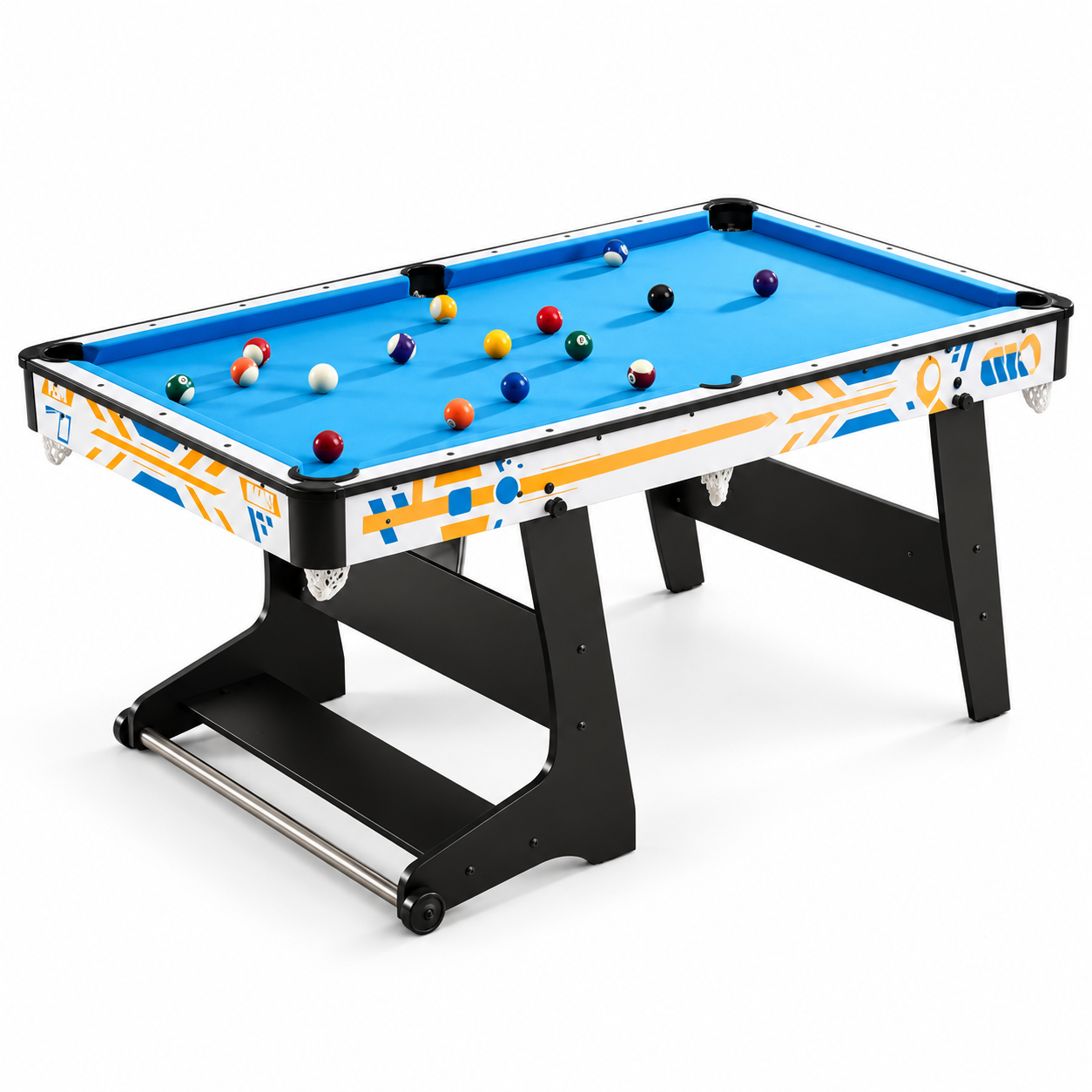 6FT Folding Pool Table 3-in-1 with Table Tennis & Dining Top – Rally