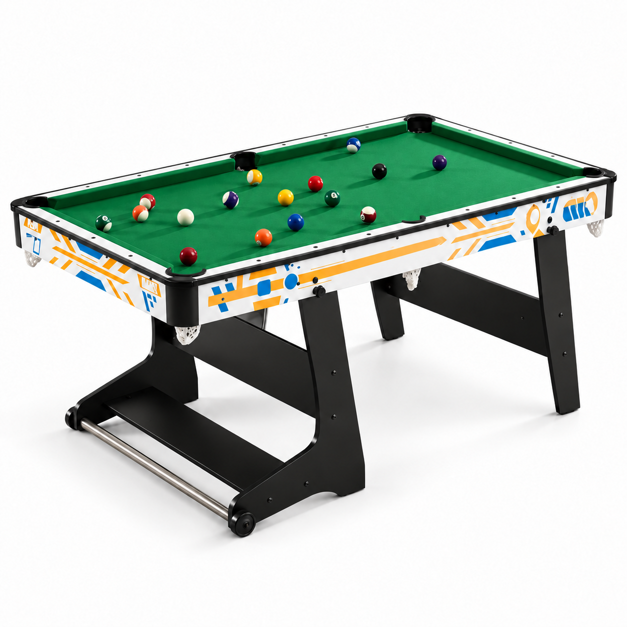 6FT Folding Pool Table 3-in-1 with Table Tennis & Dining Top – Rally