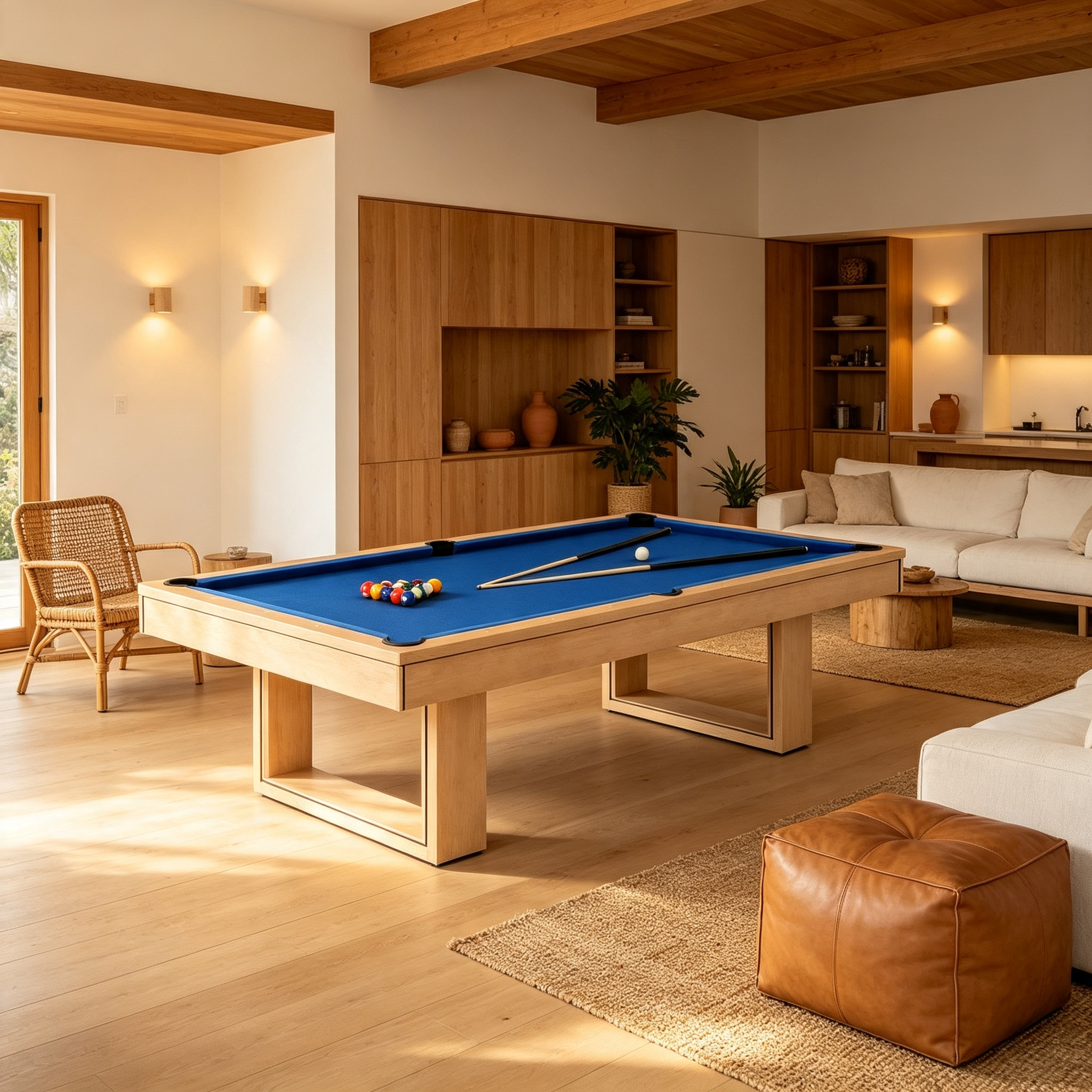 Plumas Pool Table - Blue Felt  | Melbourne Factory Outlet Budget Model