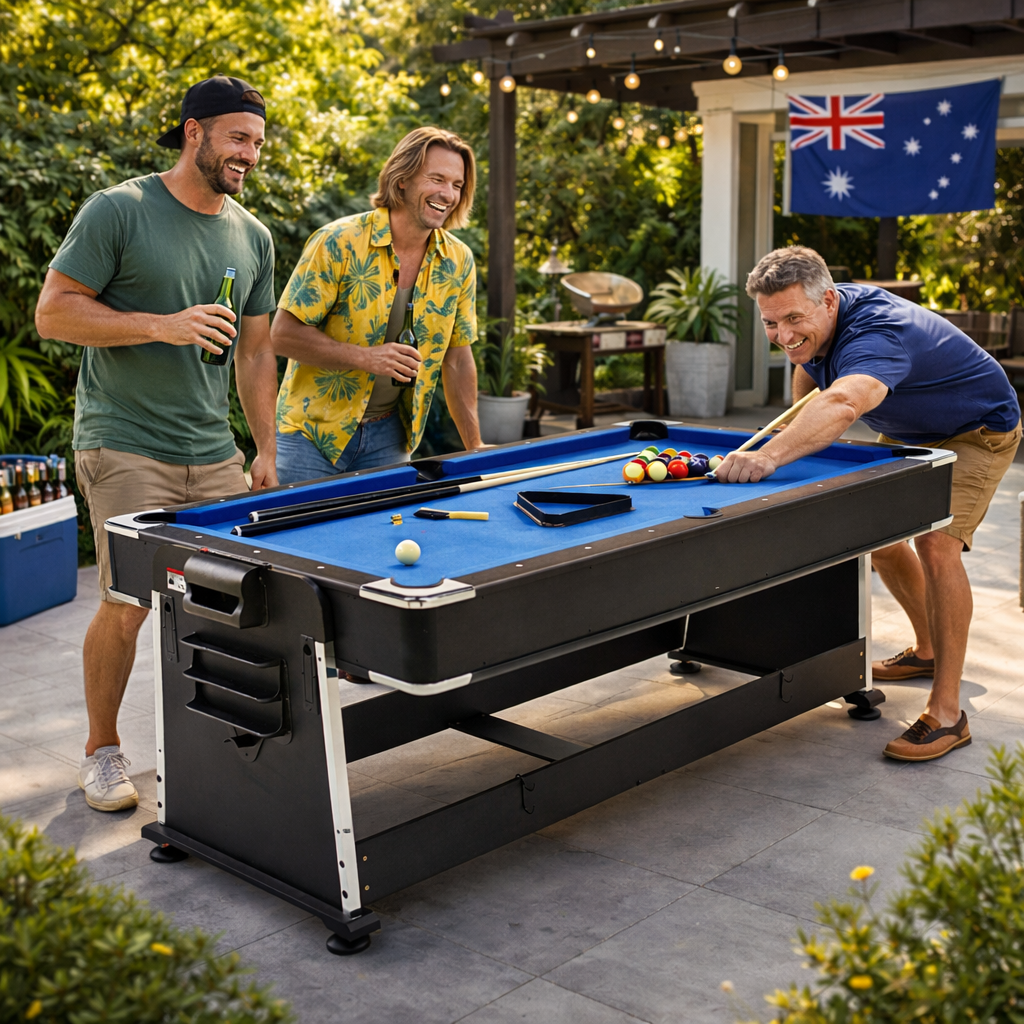 7FT 4IN1 Convertible Pool Table-Blue
