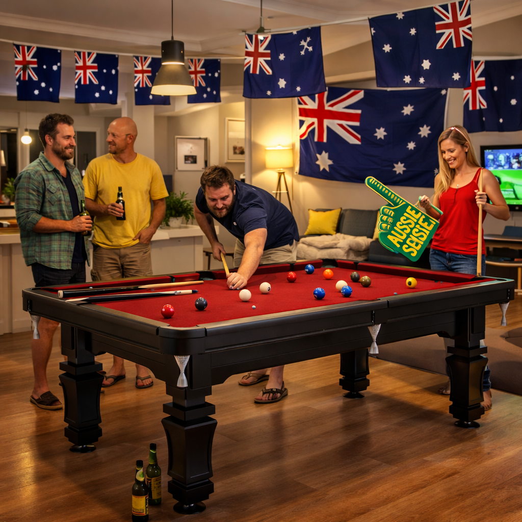 Oxford Slate Pool Table - 7FT Professional Billiard/Red