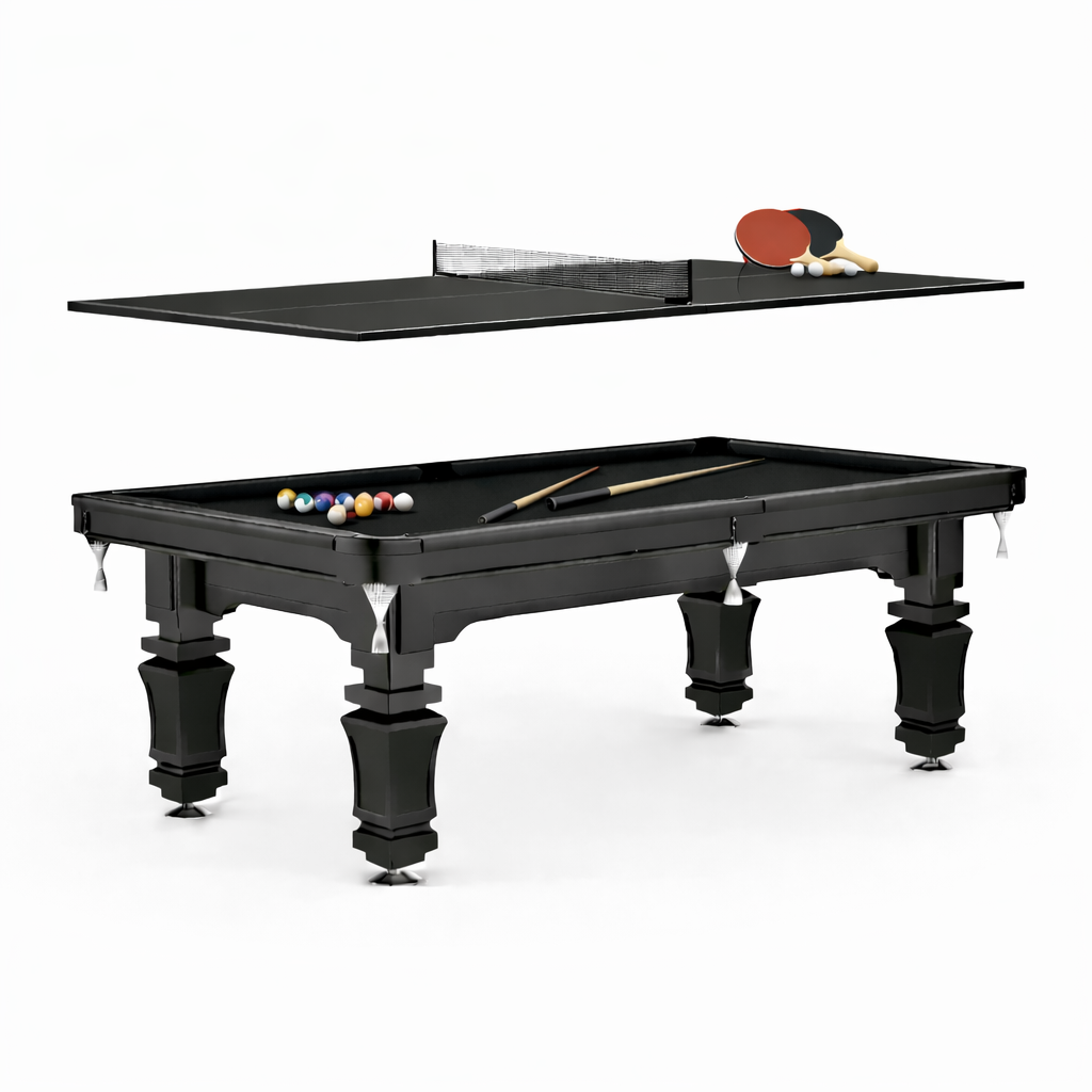 Oxford Slate Pool Table - 7FT Solid Wood Billiard/Black