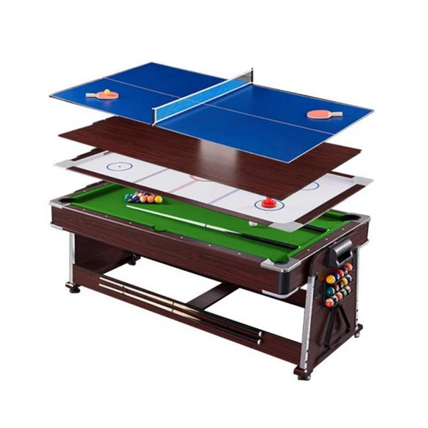 Drawble Pool Table Drawble 7FT 4IN1 Convertible Pool Table-Walnut – Uxuan Sports