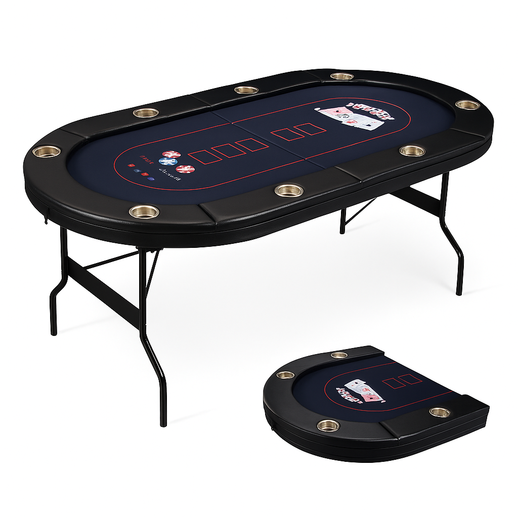 8-Player Foldable Poker Table-Uxuan Sports
