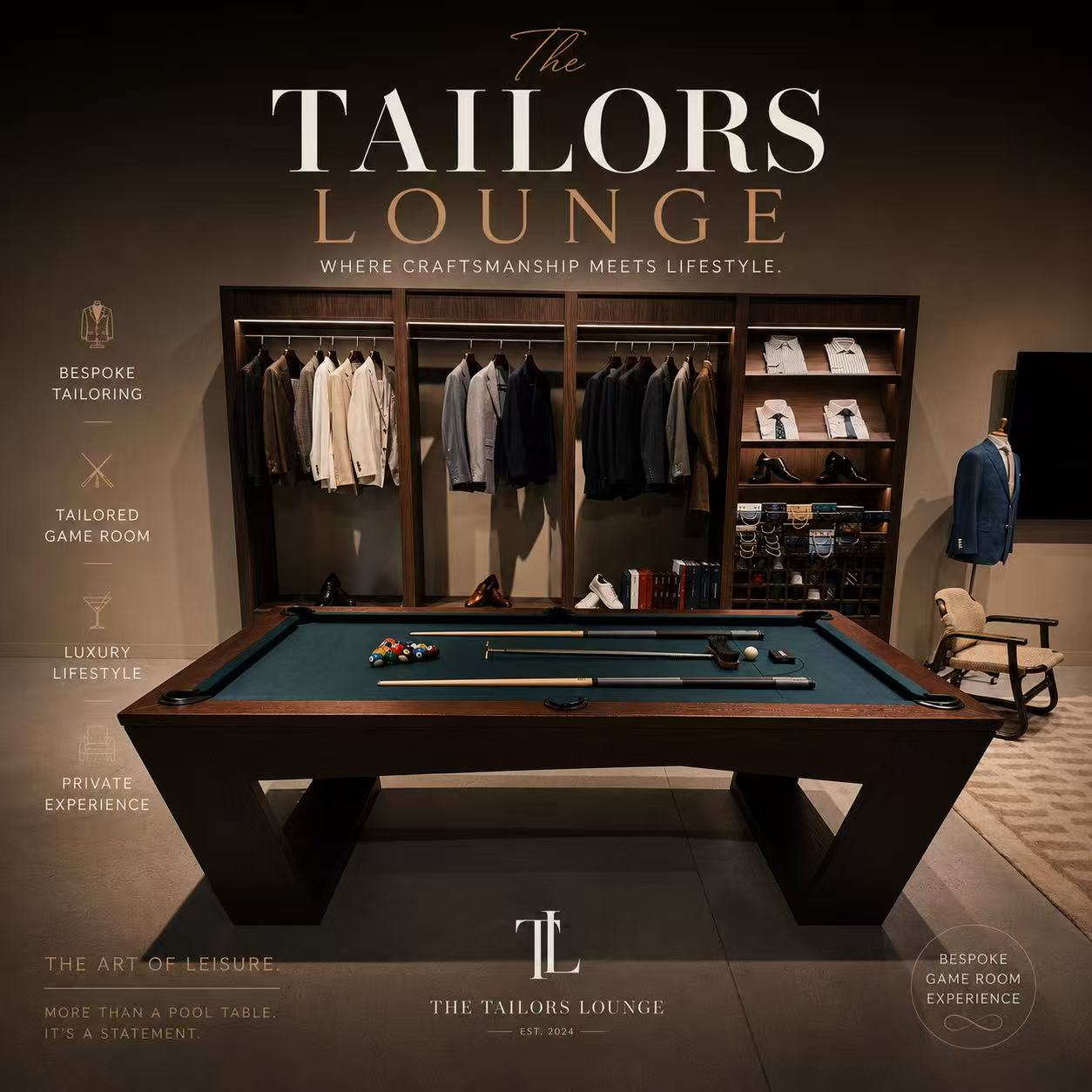 Alexander Luxury Pool Table- Custom Made