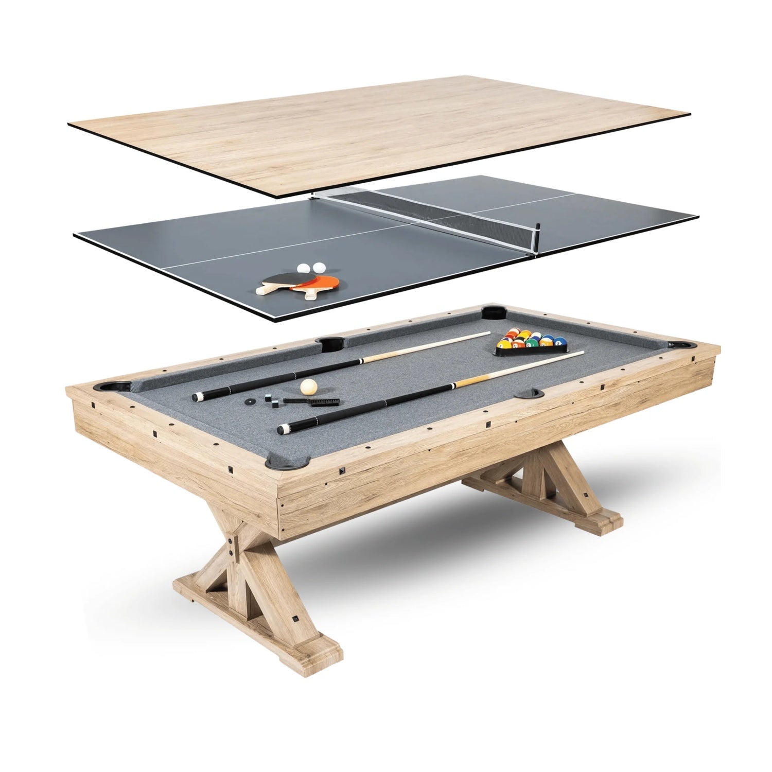 Ashdale Dining Pool Table - 7FT 3IN1