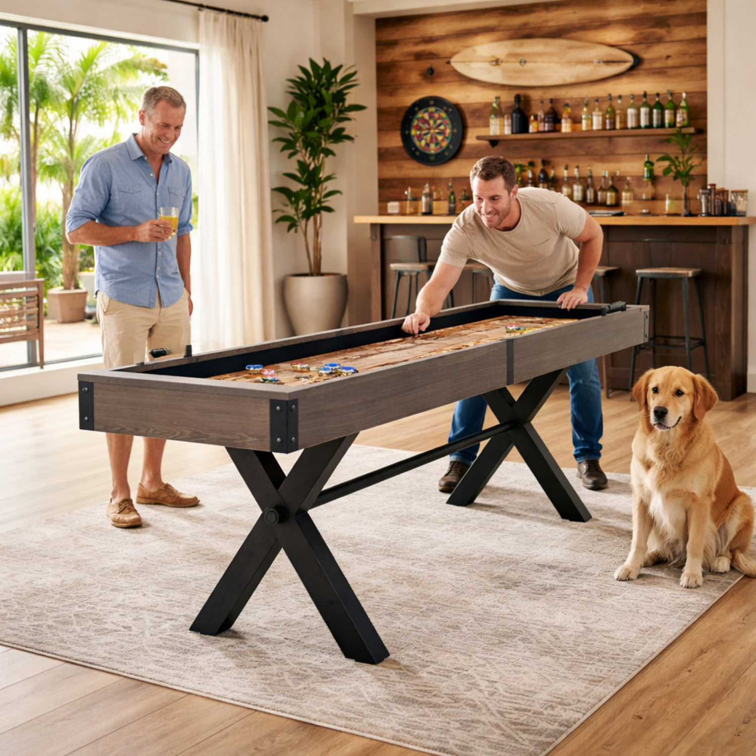 9FT Auburn Shuffleboard Table
