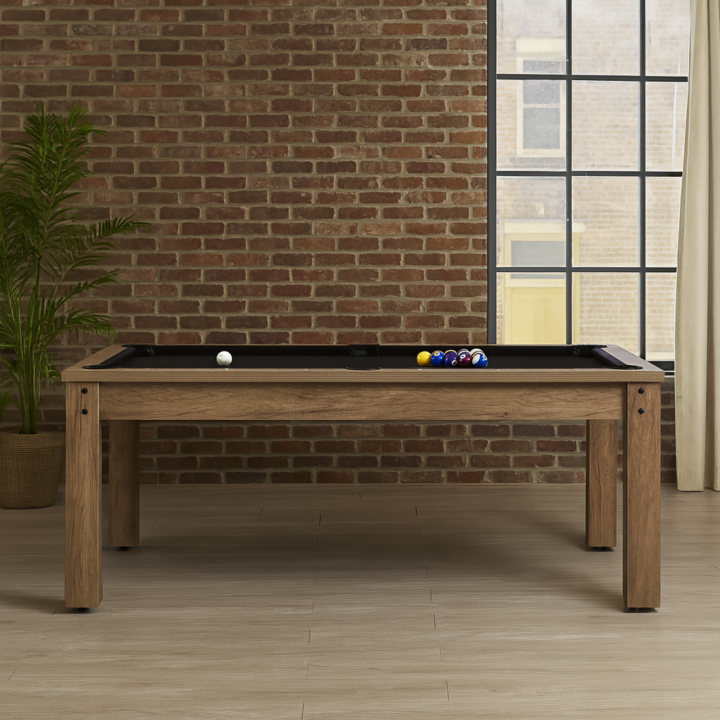 Austin Dining Pool Table-6.5FT 3IN1 -Black Felt