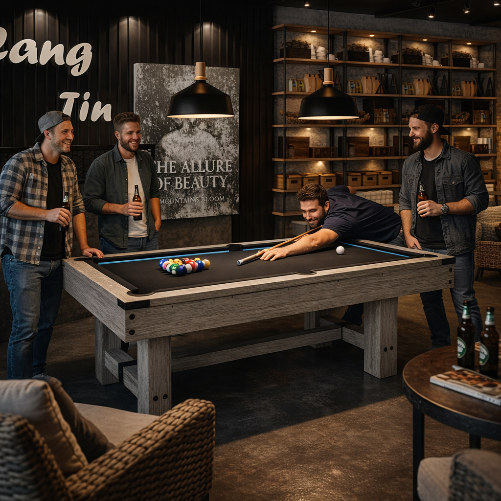 8FT 3IN1 Pool Table-Australian Legend | LED Light