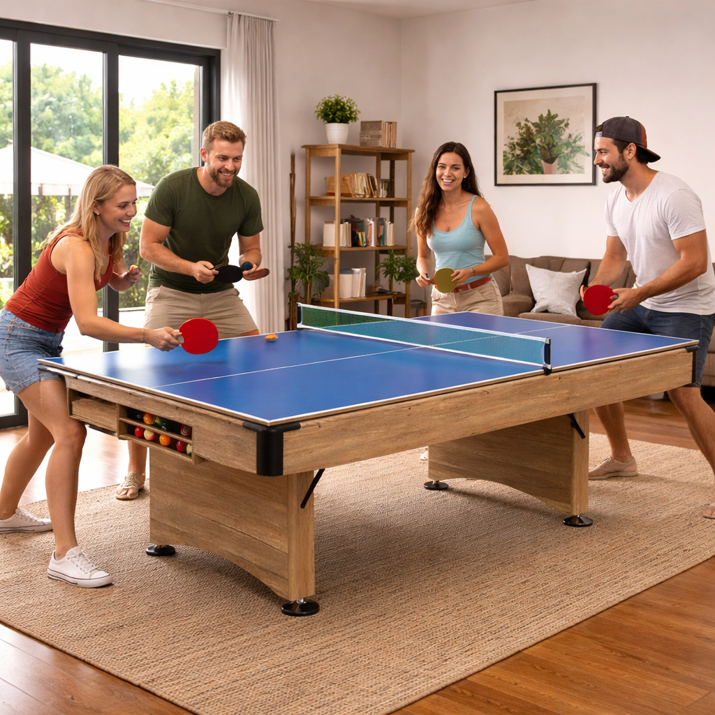 Bosco 8FT Dining Pool Table-3 IN 1 Foldable |No Assembly Required