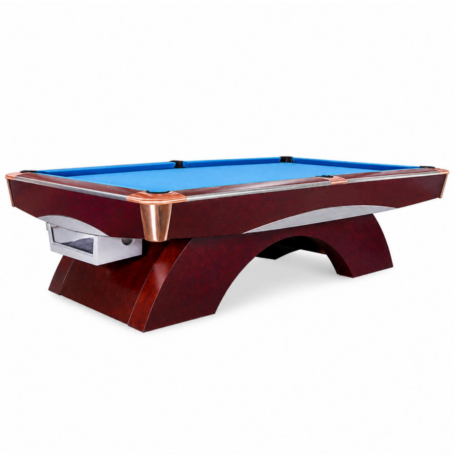 C004 9FT Slate Pool Table | Commercial 9-Ball Pool Table – Custom Made Walnut