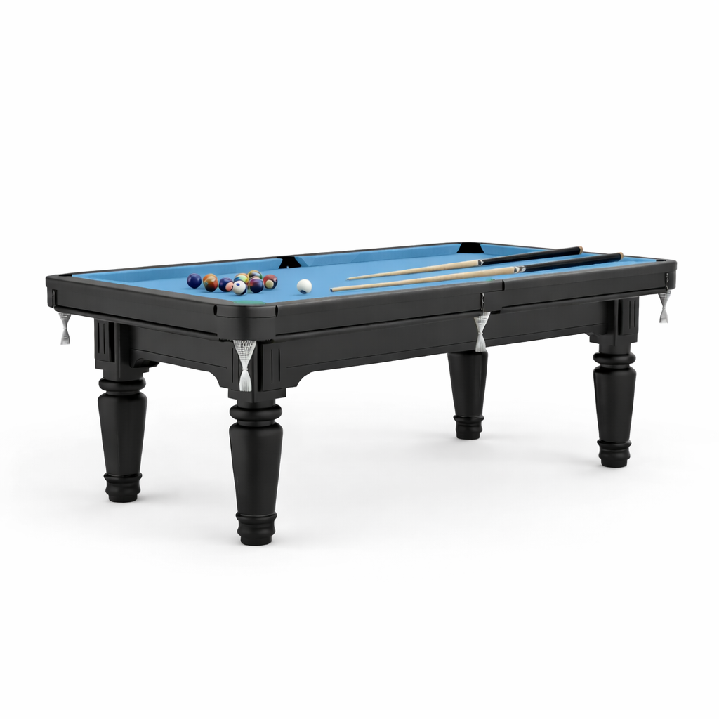 Cambridge Slate Pool Table - 7FT Solid Wood Billiard/Blue