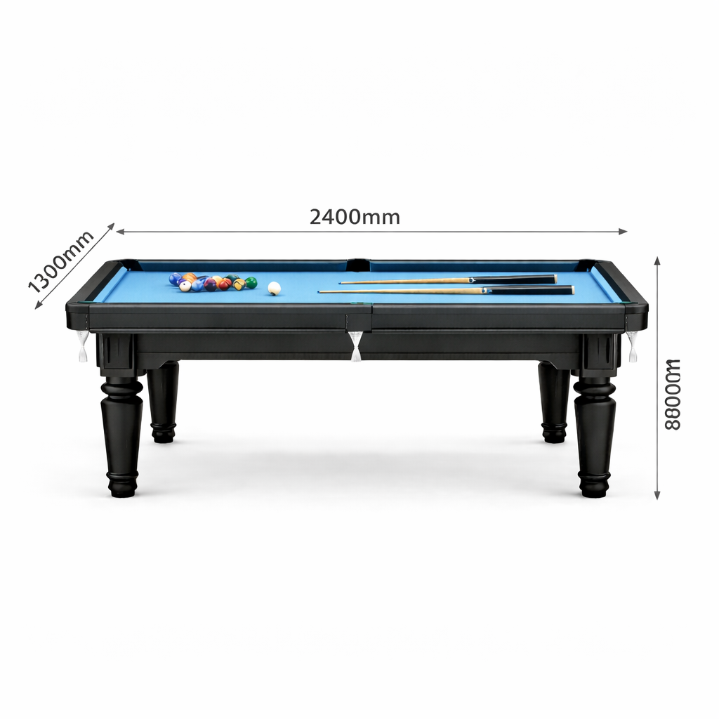 Cambridge Slate Pool Table - 7FT Solid Wood Billiard/Blue