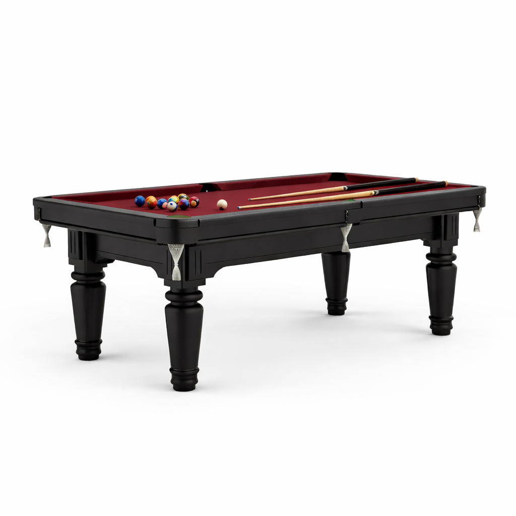 Cambridge Slate Pool Table - 7FT British Style/Red