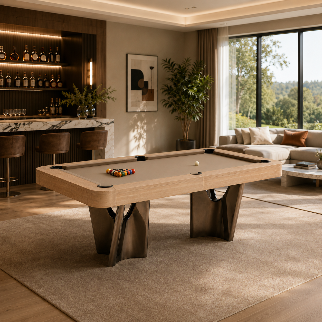 Como Luxury Slate Pool Table - Custom Made