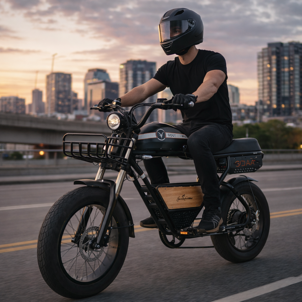 GOAT X5 Electric Bike – 52V 20Ah Long Range Fat Tyre E-Bike