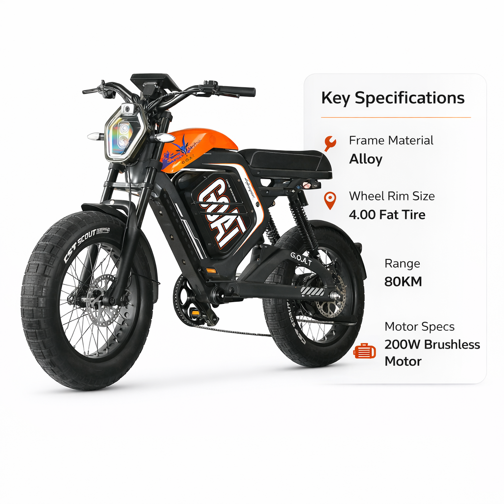 GOAT S9 Smart Electric Bike – Advanced Safety & Connected eBike