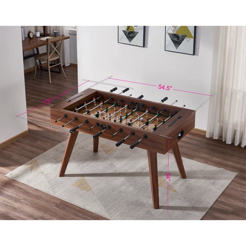 5FT Imperial Foosball Table-Glass Play Surface