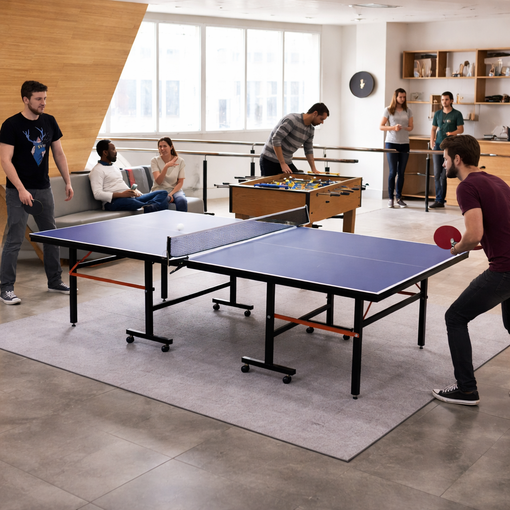 UXUAN SPORTS Indoor Elite Series 16mm Table Tennis Table|10-Minute Assembly