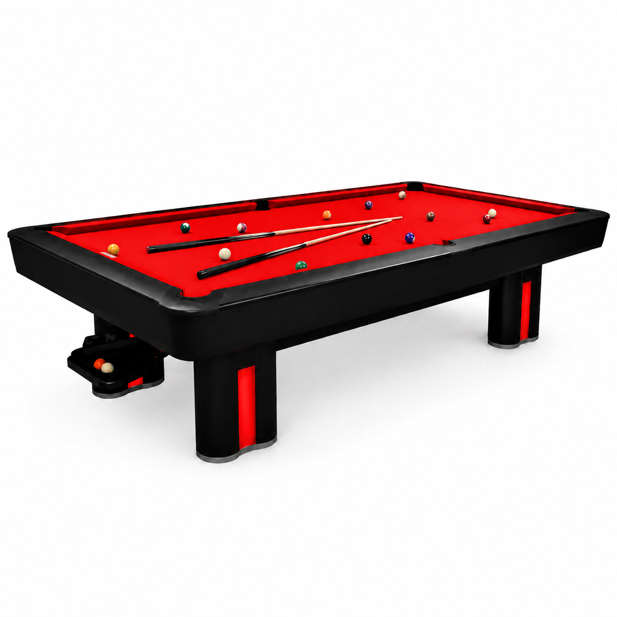 J010 9FT Slate Pool Table with Light | Commercial 9-Ball Pool Table – Custom Made