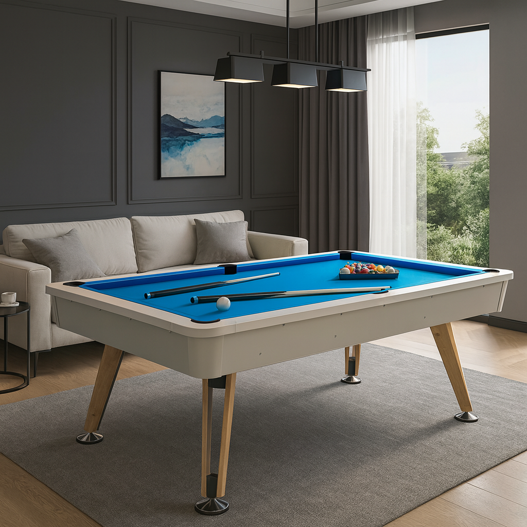 Lorne Dining Pool Table - 7FT 3IN1 (Blue Felt)