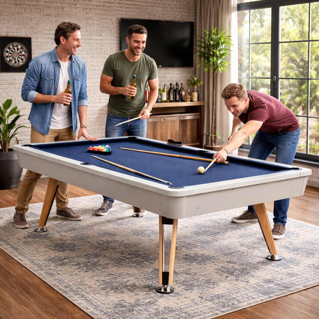 Lorne Dining Pool Table - 7FT 3IN1 (Black Felt)
