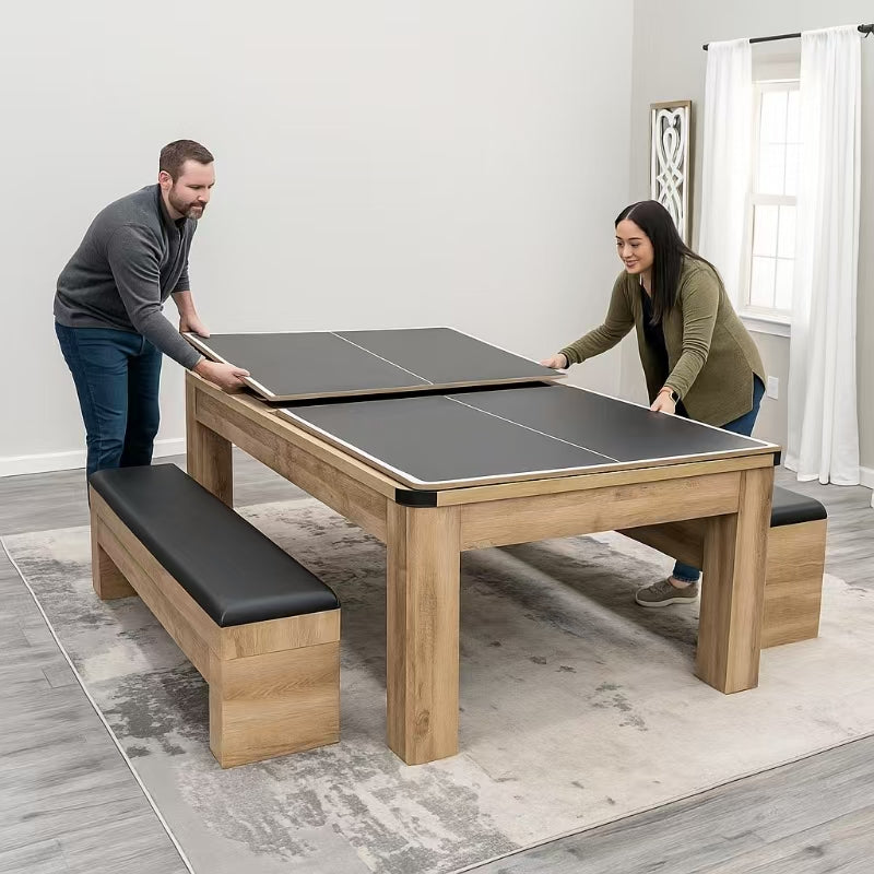 Oakline Dining Pool Table - 7FT 3IN1 (Accessories/Top Caddy)