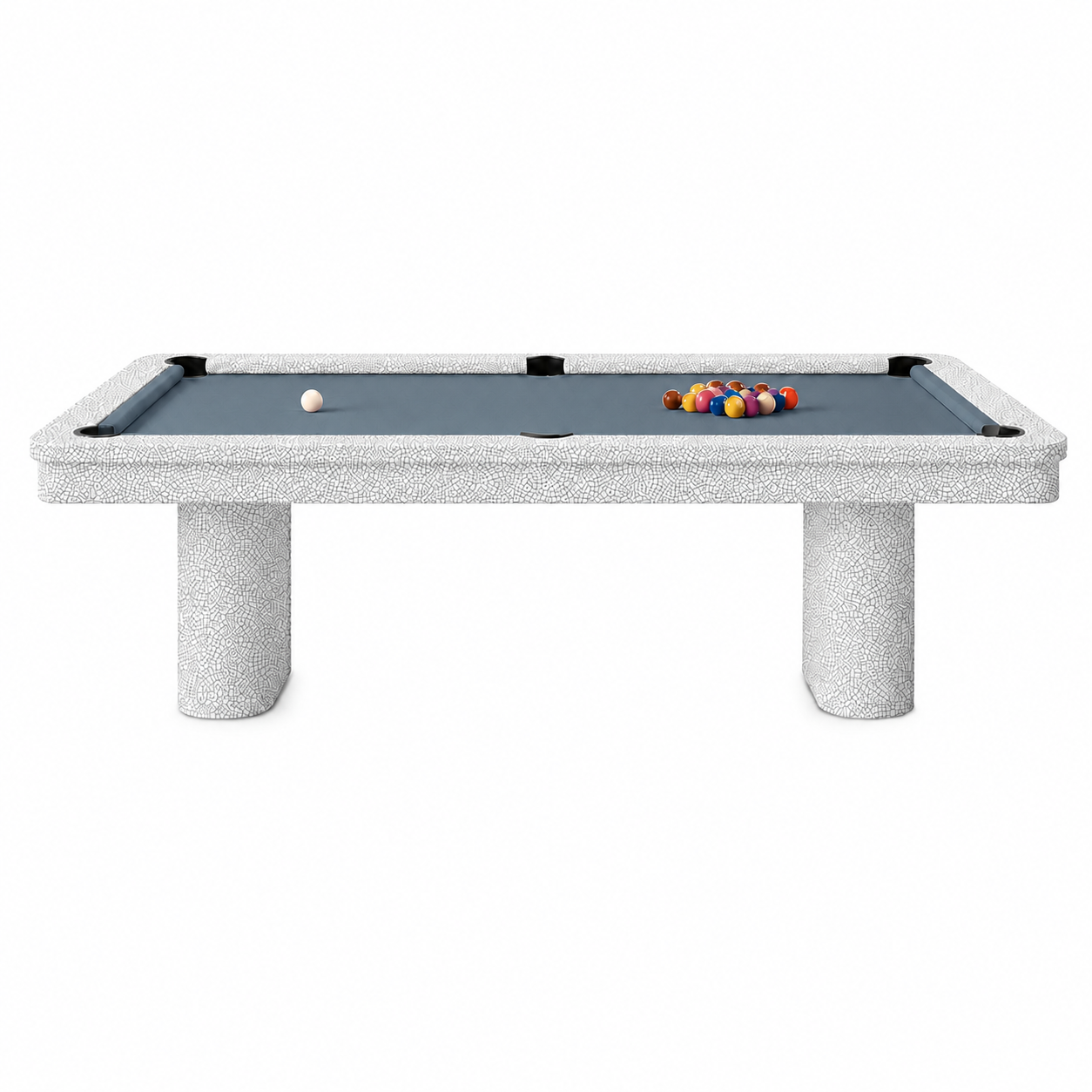 Oakridge Luxury Pool Table | Celadon Crackle Art Finish - Custom Made
