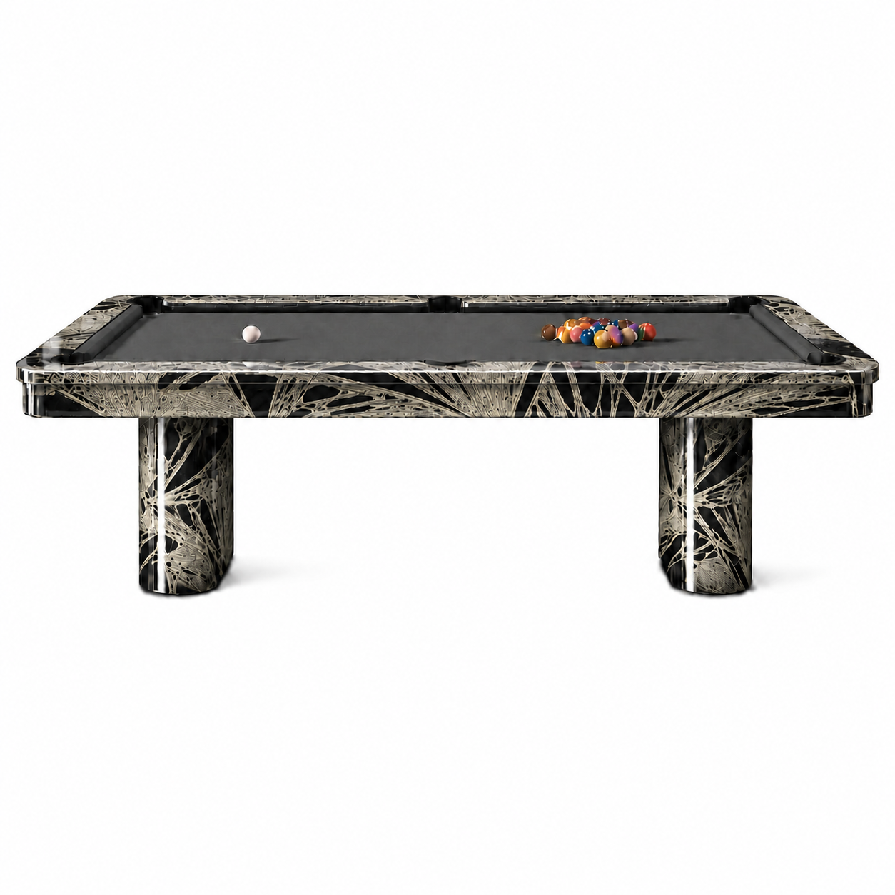 Oakridge Luxury Slate Pool Table | Crystal Vein Art Finish - Custom Made