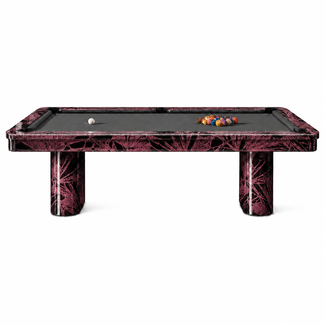 Oakridge Luxury Slate Pool Table | Crystal Vein Art Finish - Custom Made
