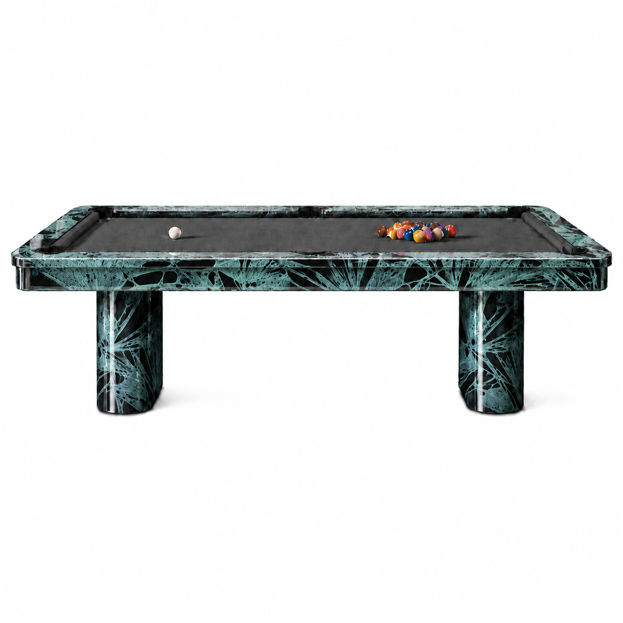 Oakridge Luxury Slate Pool Table | Crystal Vein Art Finish - Custom Made
